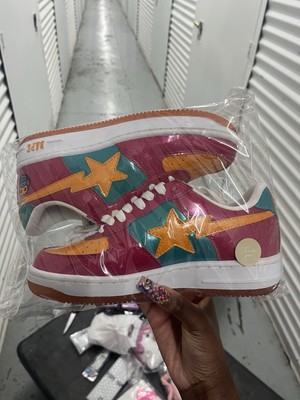 Bape A Bathing Ape Bapestas Baby Milo Glitter Monster Mens 5.5 Womens 7 23.5 CM