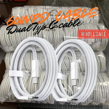 For iPhone 15 16e 17 USB-C to USB-C Cable Fast Charger Lot Type C Charging Cord