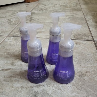 Method (4-SET) French Lavender Scent Natural Foaming Pump Hand Wash 10 oz