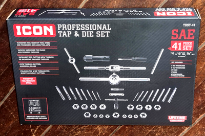 ICON TDST-41 - 41pc SAE Professional Tap and Die Set - 59158 for
