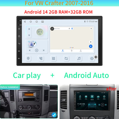 For VW Crafter 2007-2016 7'' Car Radio Android Navigation Player Multimedia GPS