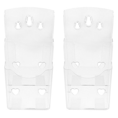  2 Pcs Dokumentenhalter Büro Wandorganizer Broschürenhalter Wanddateiorganisator