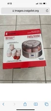 Euro Cuisine Digital Yogurt Maker with 7 Jars @ 6 oz in great condition