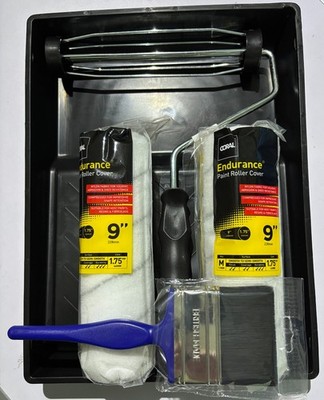 9'' Focol Epoxid Garagenboden Farbroller Kit Nylon lösemittelbeständig inkl MwSt