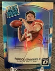 2017 Donruss Optic Rated Rookie Prizm Holo Patrick Mahomes (RC) Chiefs Centered