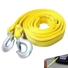 Heavy Duty Car Tow Strap With Hooks 11000 Lbs Capacity Nylon Winch Strap With