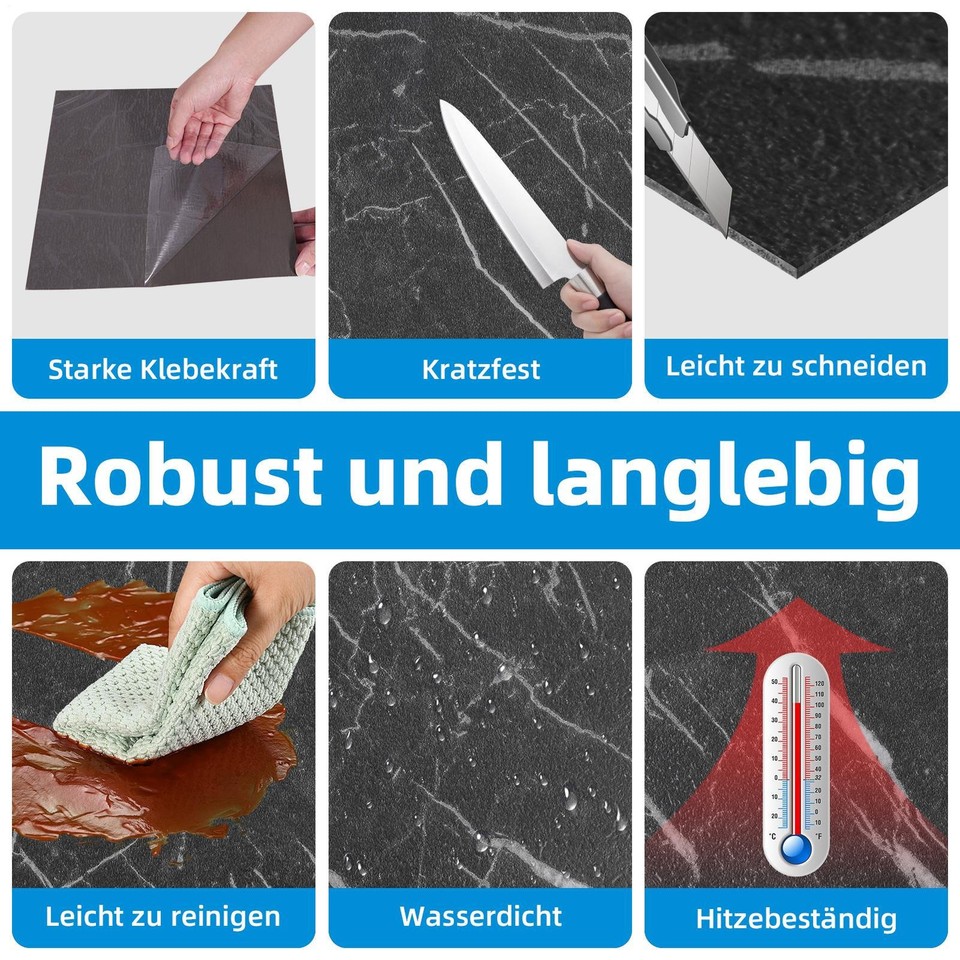 PVC Bodenbelag Selbstklebend 5,02 M² - Vinyl Fliesen Mit Holzoptik Wasserfest