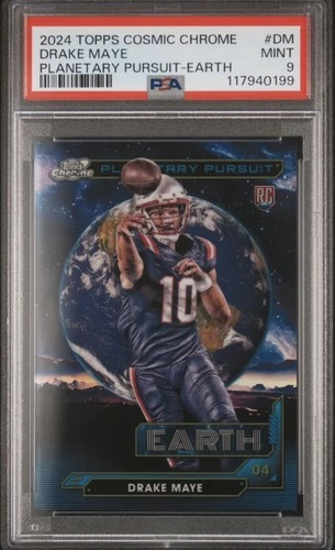2024 TOPPS COSMIC CHROME PLANETARY PURSUIT EARTH #DM DRAKE MAYE ROOKIE RC PSA 9