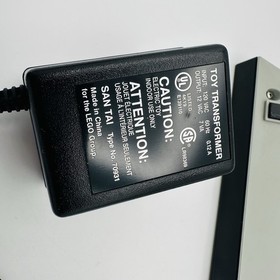 LEGO 9V Train 4548 Speed Regulator Controller + Power Adaptor + Track Wires Work