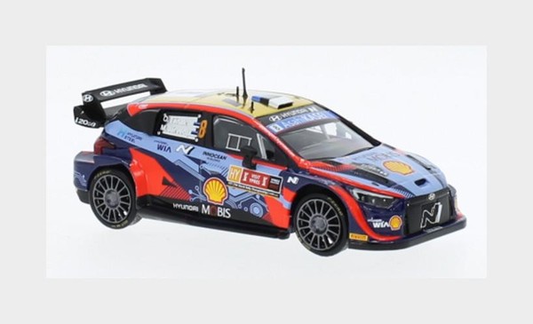 1:43 Ixo Hyundai I20 Rally1 #8 Winner Rally Ypres 2022 Tanak Jarveoja RAM872.22-image