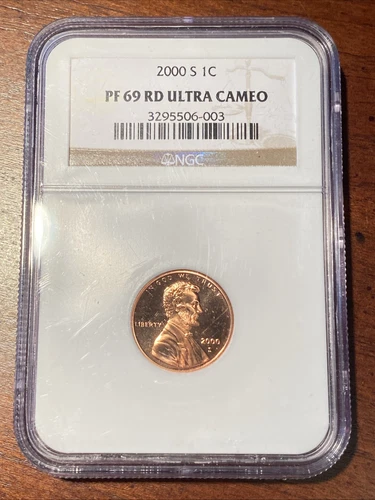 2000 S Lincoln Memorial Cent NGC PF 69 RD Ultra Cameo UC