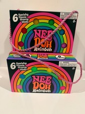 Schylling Nee Doh Rainboh Groovy Glob Teenie Squishy Rainbow Toy 6 Colors Needoh