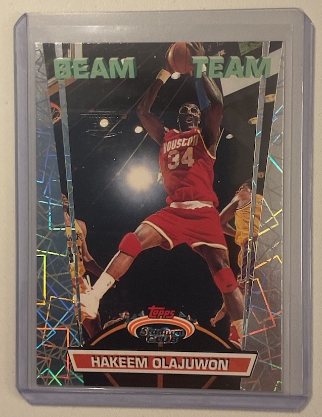 Hakeem Olajuwon 1992-93 Topps Stadium Club Members Only Beam Team #16