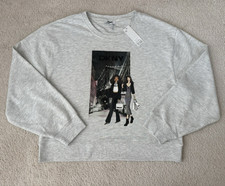 NWT DKNY Women's Crewneck Graphic Sweatshirt Gray Size XL