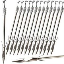 6/12P Slingshot Fishing Arrows Darts Bowfishing Stainless Steel Archery Shooting
