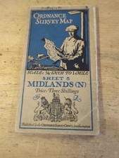 Ordnance Suvey Map Midlands (N) 1/4" to 1 mile Sheet 5.