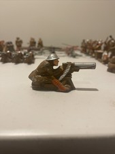 Manoil Antique WWI Lead Soldier on Machine Gun