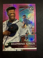 2022 Donruss Optic Ronald Acuna Jr. Diamond Kings Pink Prizm #16 Atlanta Braves