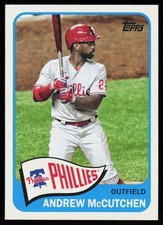 2021 Topps Andrew McCutchen #T65-39 BASEBALL Phillies 1965 Topps Redux