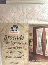 door panel curtain with tieback new without tag white