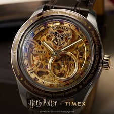 HARRY POTTER TIMEX Waterbury Skeleton Watch T...