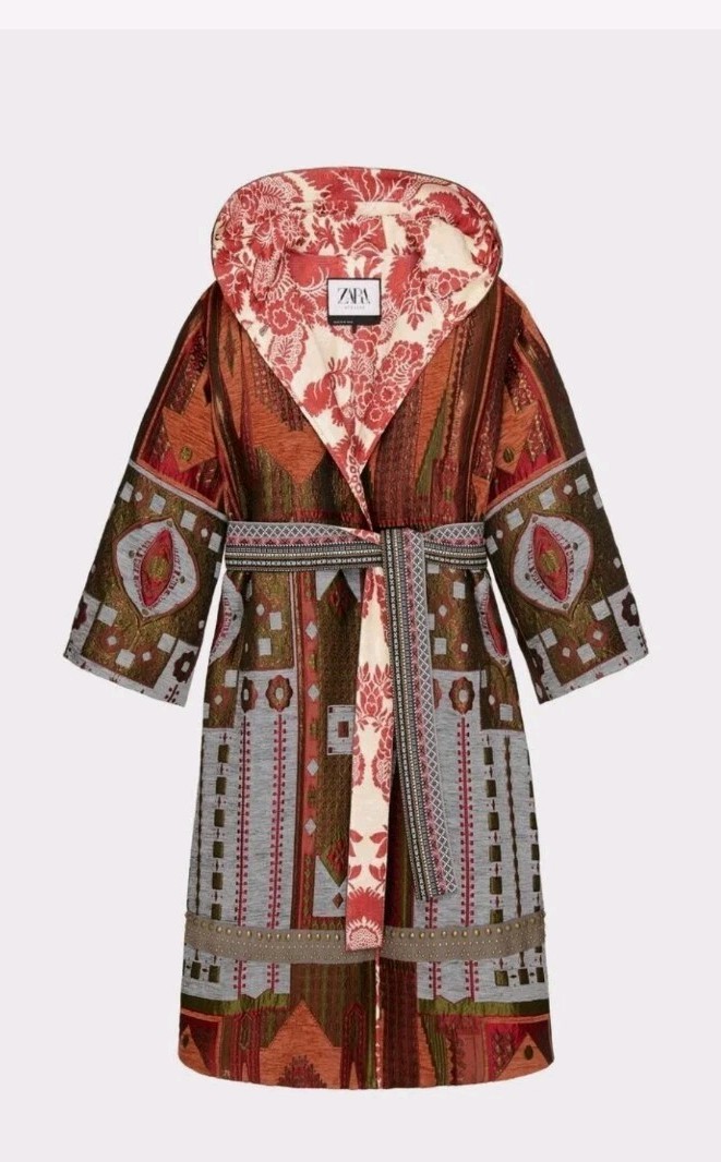 ZARA ATELIER JACQUARD COAT LIMITED EDITION Size XS New With Tag image 3