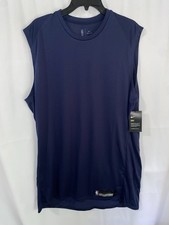 NWT Nike Dri Fit NBA Authentics Navy Blue Sleeveless Shirt Tank Mens XLT