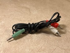 5mm stereo male to dual RCA male audio cable, 5Ft