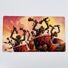 Alfombra de juego oficial Ultra Pro Goblin War Drums Masters 25 V3 Magic The Gathering Magic Deskmat rara
