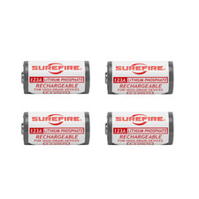 Surefire CR123A Rechargeable Batteries - 4 Pack