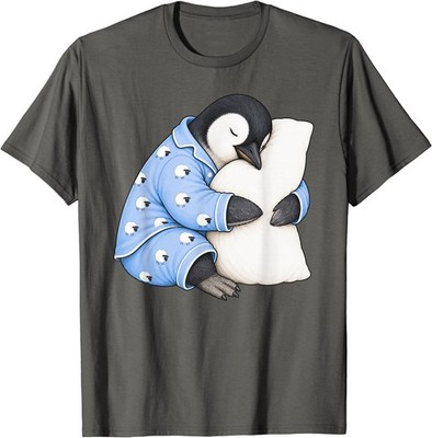 Penguin Sleeping in Cute Pajamas Sleep T-Shirt