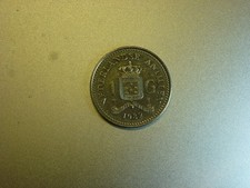 1 GULDEN 1982 NETHERLANDS ANTILLES Nickel Colonial Coin 
