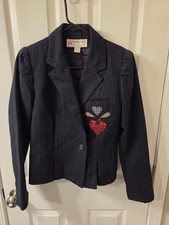 Vintage Womens Size 5/6 Peabody House Wool Blend Suit Jacket S49