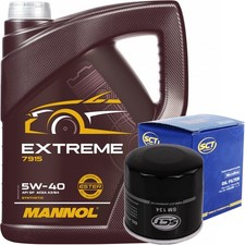SCT ÖLFILTER + 5 LITER 5W-40 MANNOL EXTREME ESTER MOTORÖL ACEA A3 B4 API ÖL 5W40