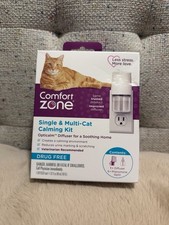 Comfort Zone 30 Day Starter Kit: 1 Cat Calming Diffuser 1 Refill- New Sealed