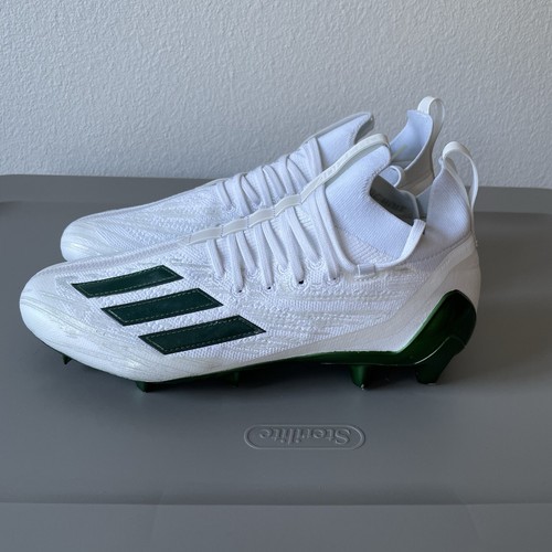 Adidas Adizero Primeknit White Green Football Cleats Men's Size 12 HP8744 NEW