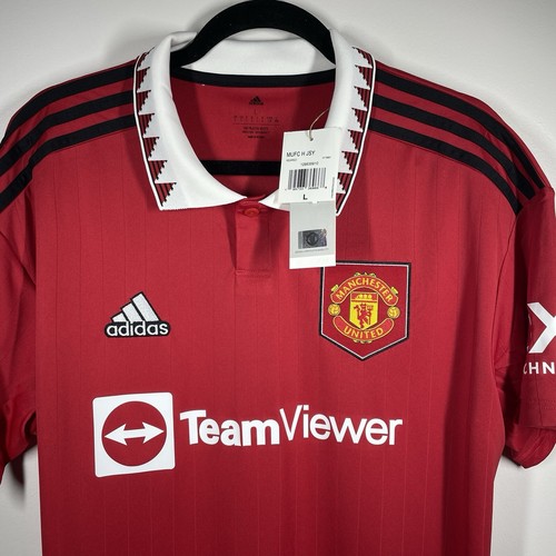 New Ronaldo #7 Manchester United 2022 2023 Soccer Jersey Football Adidas H13881 - Picture 3 of 24