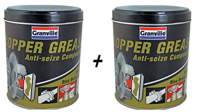 2 x Granville Car Brake Calipers Pads Discs Squeal Anti Seize Copper Grease 500g