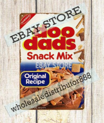 1980s Doo Dads snacks metal tin sign garden outdoor artwork living room