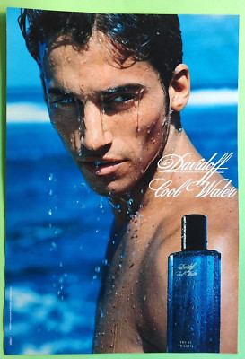 B139. Davidoff Parfum Eau de Toilette Cool Water Werbeanzeige Reklame 1999