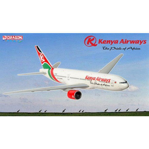 DRAGON 55588 KENYA AIRWAYS 777-2U8ER 2005 LIVRÉE 1/400 MODÈLE AVION MOULÉ SOUS PRESSION NEUF - Photo 1 sur 1