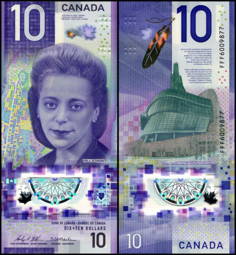 Canada 10 Dollars, 2018, P-113a.2, UNC, Polymer X 100 PCS Bundle Pack - Picture 2 of 2