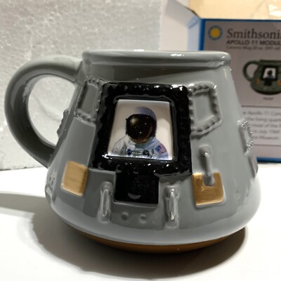 Smithsonian Apollo 11 Module 20 oz. Sculpted Ceramic Mug Gift Coffee USA Moon