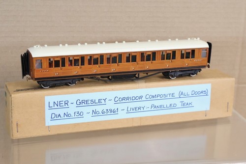 LAWRENCE SCALE MODELLE STUDLEY KIT GEBAUT LNER ZUSAMMENSATZKORRIDOR COACH 63861 ol | Zustand: Used