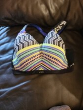 VSX Sports by Victoria's Secret Sports Bra Multicolor-Black Racerback- No Tags