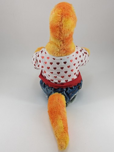 Build A Bear Velociraptor w Dino Denim Skirt, Dinosaur Shirt & Roaring Voice Box - Picture 5 of 10