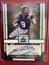 JERRION EALY 2022 Leaf Ultimate Draft TEAL  AUTO /50 !!  Ole MissBA-JE1