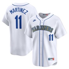 Seattle Mariners Edgar Martinez #11 Nike Throwback Cooperstown Limited Jersey