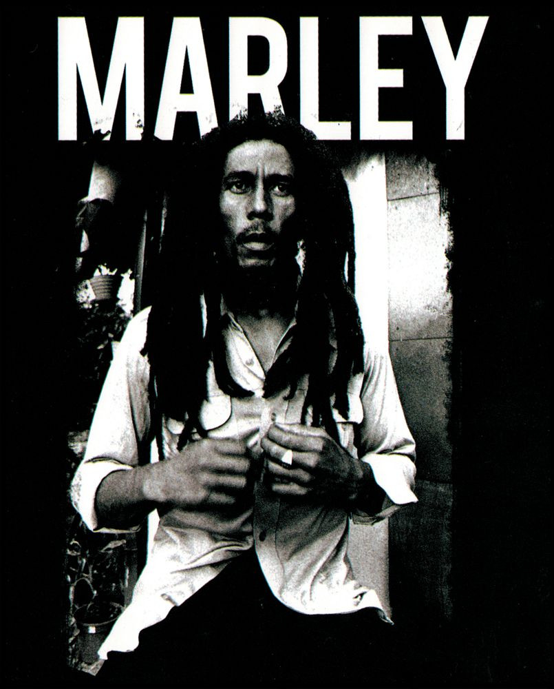 Sticker - Bob Marley Black & White Rasta Rastafarian Reggae Music