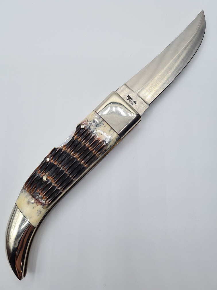 VINTAGE RARE FROST CUTLERY COON SKINNER POCKET FOLDING KNIFE